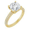 Yellow Gold Round Engagement Ring