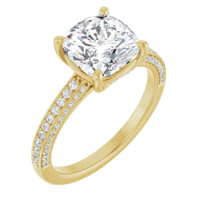 Yellow Gold Round Engagement Ring
