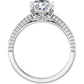 White Gold Oval Engagement Ring