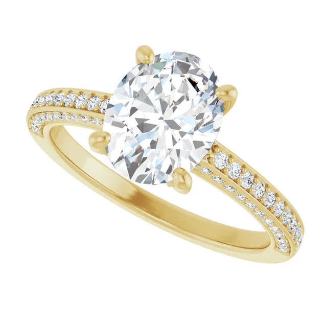 Yellow Gold Oval Engagement Ring
