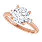 Rose Gold Round Engagement Ring