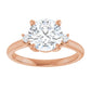 Rose Gold Round Engagement Ring