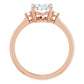 Rose Gold Oval Engagement Ring