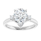 Elegant white gold engagement ring with sparkling diamond