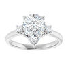 Elegant white gold engagement ring with sparkling diamond