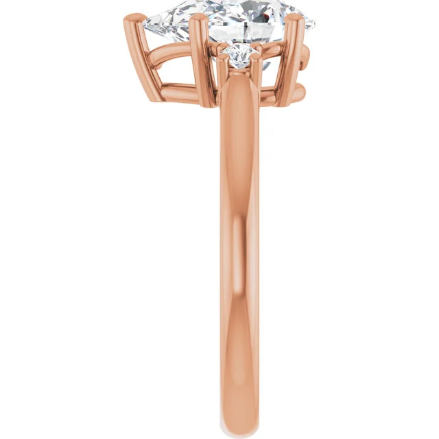 Gorgeous rose gold engagement ring