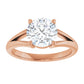 Rose Gold Round Solitaire Engagement Ring