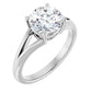 White Gold Round Solitaire Engagement Ring