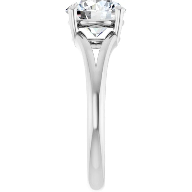 White Gold Round Solitaire Engagement Ring