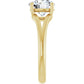 Yellow Gold Round Solitaire Engagement Ring