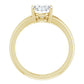 Luxury Oval Solitaire Engagement Ring in 2.30 mm