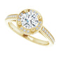 Classic yellow gold engagement ring