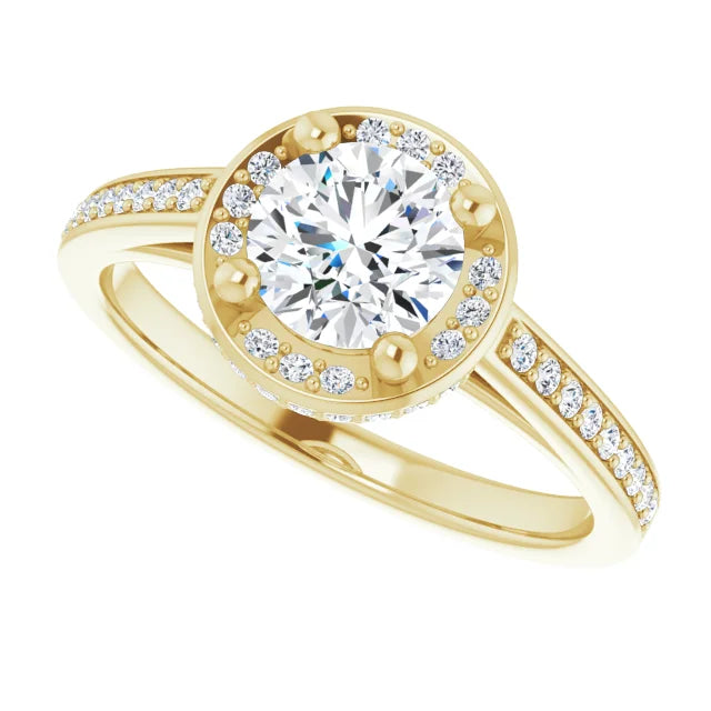 Classic yellow gold engagement ring