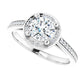 White Gold Engagement Ring With Halo