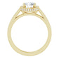 Stunning yellow gold engagement ring