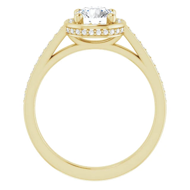 Stunning yellow gold engagement ring