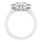 Engagement Ring With Halo in White Gold 