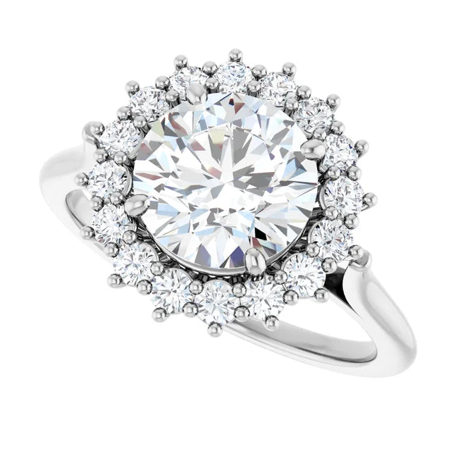 Round Engagement Ring