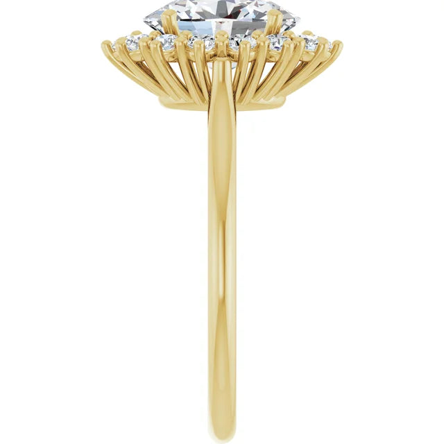 Yellow Gold Oval Engagement Ring