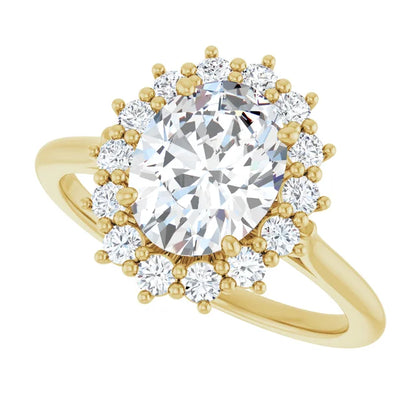 Yellow Gold Oval Engagement Ring