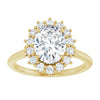 Yellow Gold Oval Engagement Ring