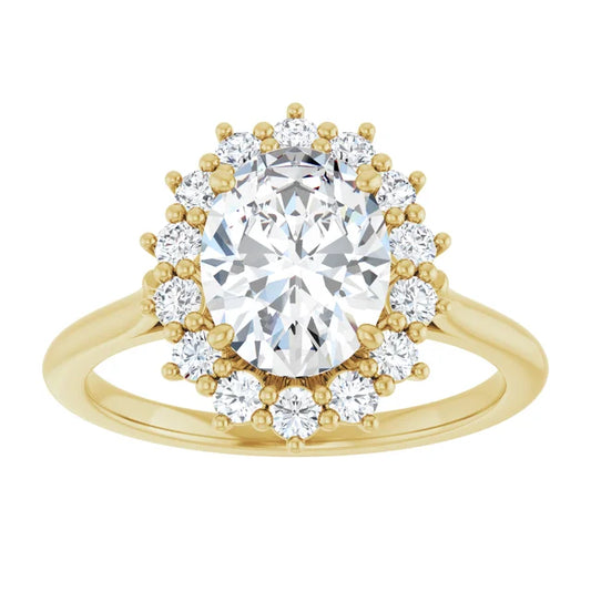Yellow Gold Oval Engagement Ring