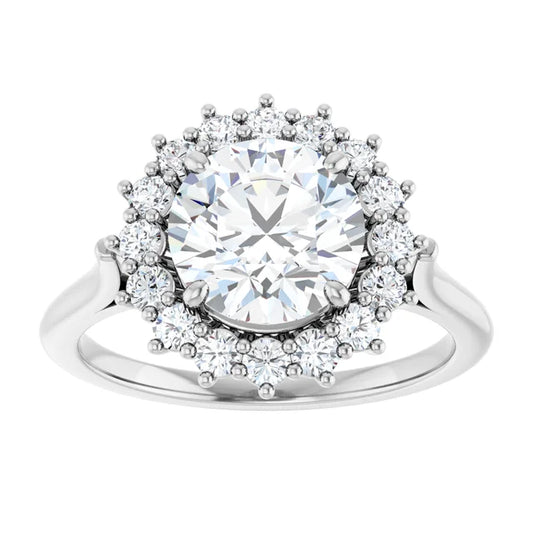 Round Engagement Ring
