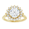 Yellow Gold Round Engagement Ring