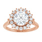 Rose Gold Round Engagement Ring