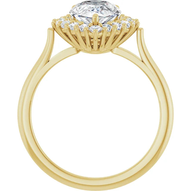 Yellow Gold Pear Engagement Ring