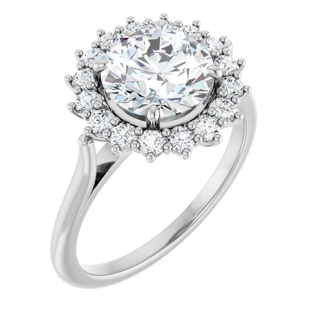 Round Engagement Ring