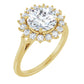 Round Engagement Ring