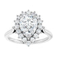 White gold engagement ring
