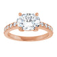 Rose Gold Oval Engagement Ring
