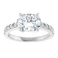 White Gold Oval Engagement Ring