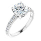 White Gold Round Engagement Ring