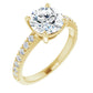 Yellow Gold Round Engagement Ring