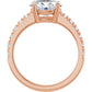 Rose Gold Oval Engagement Ring