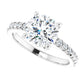 White Gold Round Engagement Ring
