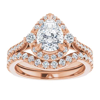 Rose Gold Emerald Engagement Ring