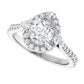 White Gold Pear Engagement Ring