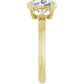 Oval Engagement Ring Yellow Gold