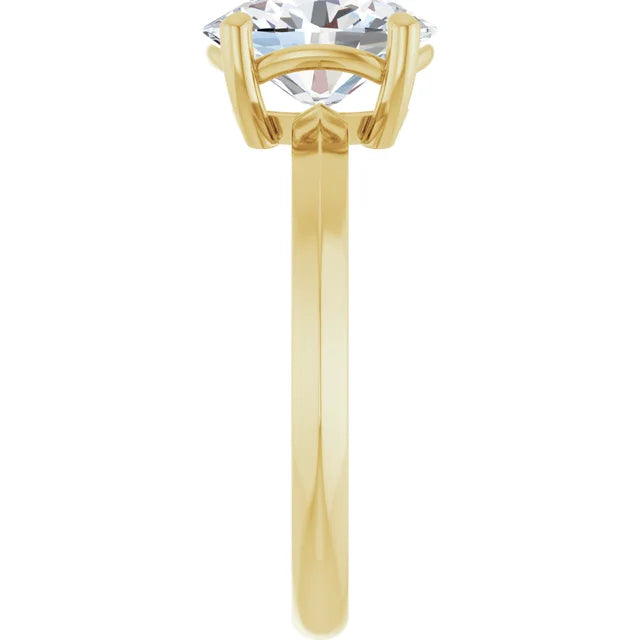 Oval Engagement Ring Yellow Gold