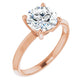 Beautiful rose gold engagement ring