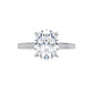 White Gold Oval Engagement Ring
