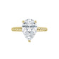 Yellow Gold Pear Solitaire Engagement Ring