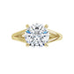 Yellow Gold Round Solitaire Engagement Ring