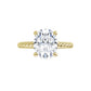 Yellow Gold Oval Solitaire Engagement Ring