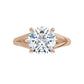 Rose Gold Round Solitaire Engagement Ring