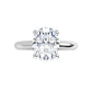White Gold Oval Solitaire Engagement Ring